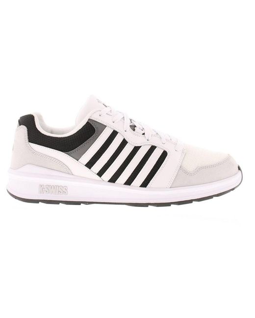 K-swiss White Trainers Rival Leather Lace Up Leather (Archived) for men