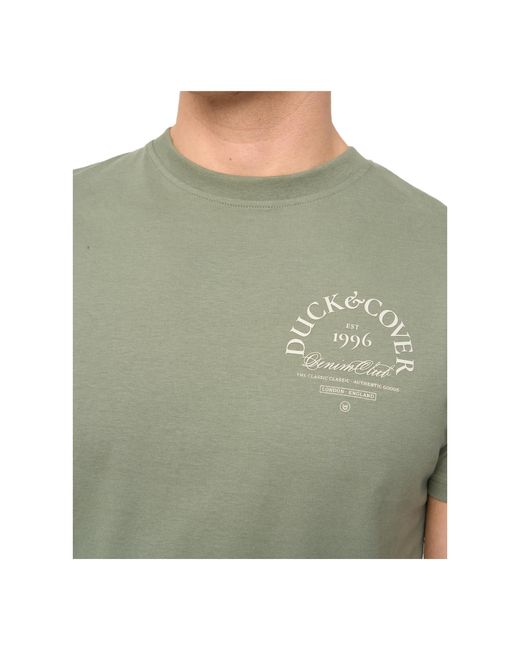 Duck and Cover Green Sudbury T-Shirt Cotton for men