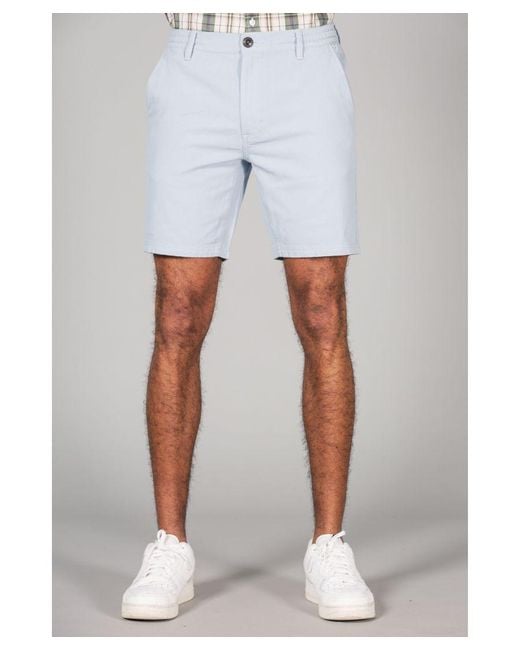 Tokyo Laundry White Cotton Chino-Style Shorts for men