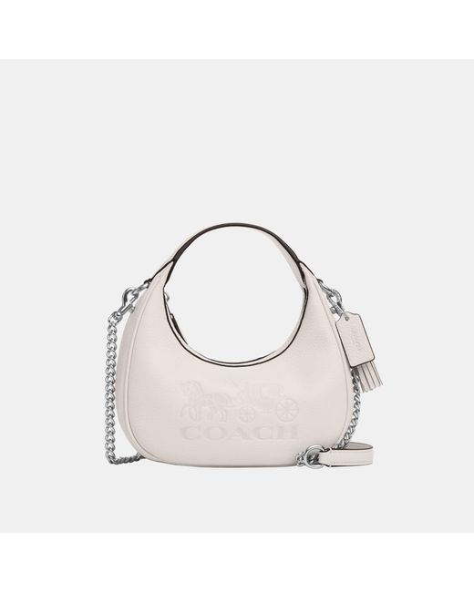 COACH White Carmen Mini Crossbody