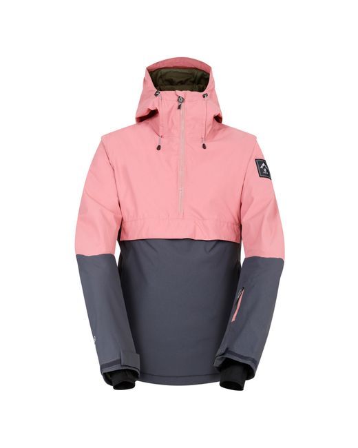 Dare 2b Pink Ladies Snowburst Overhead Ski Jacket (Dusty/Ebony)