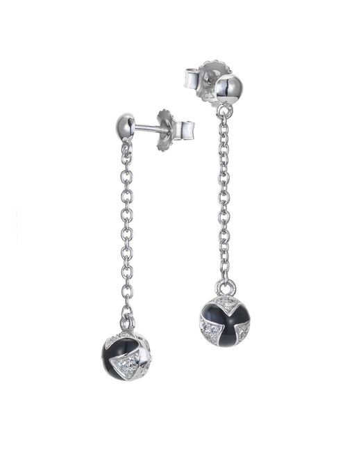 Orphelia White 'Sedona' 925 Sterling Drop Earrings