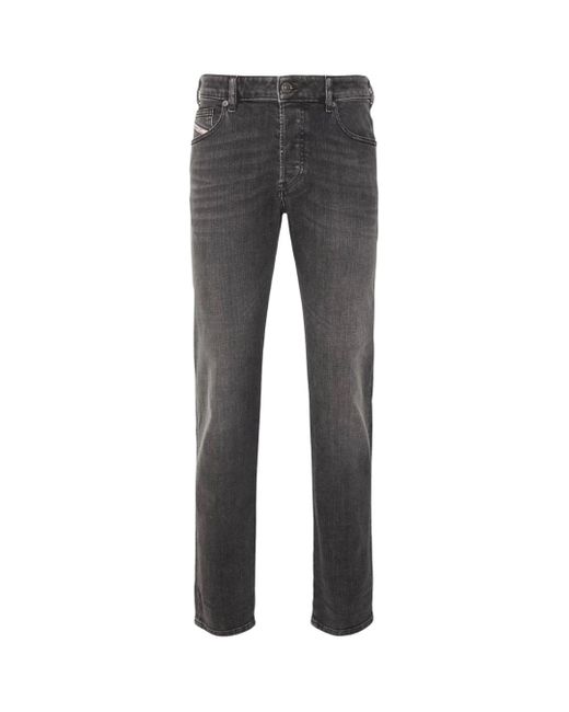 DIESEL Gray D-Yennox Tapered Fit Dark Jeans Cotton for men
