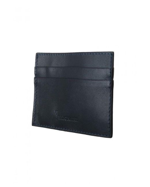Billionaire Blue Italian Couture Leather Cardholder Wallet for men