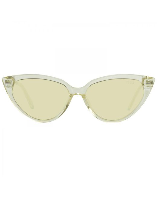Emilio Pucci White Yellow Sunglasses