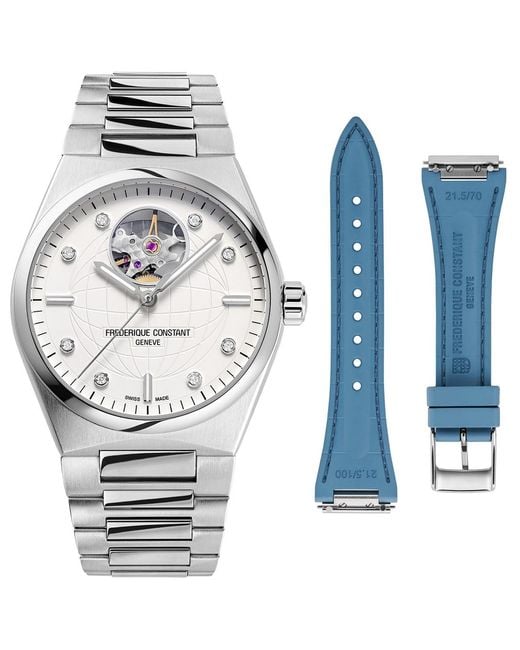 Frederique Constant Blue Frédérique Highlife Heart Beat Watch Fc-310Sd2Nh6B Stainless Steel (Archived)