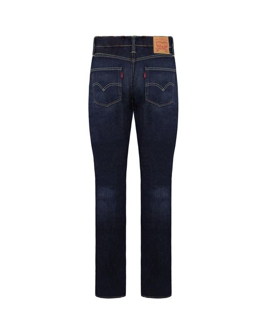 Levi's Blue Levi's Slim Fit Straight Leg Dark Jeans Cotton for men