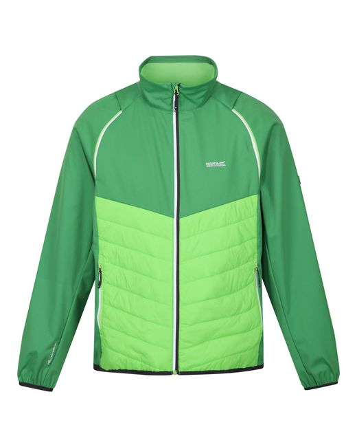 Regatta Green Steren Hybrid Soft Shell Jacket (Field/Jasmine) for men