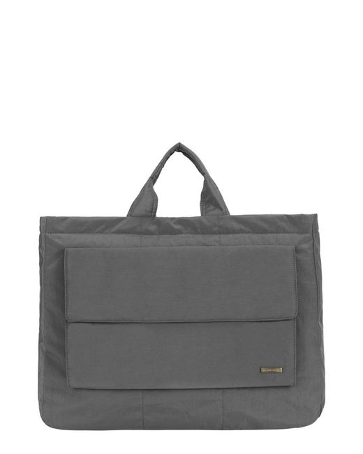 Smith & Canova Gray Landscape Nylon Tote