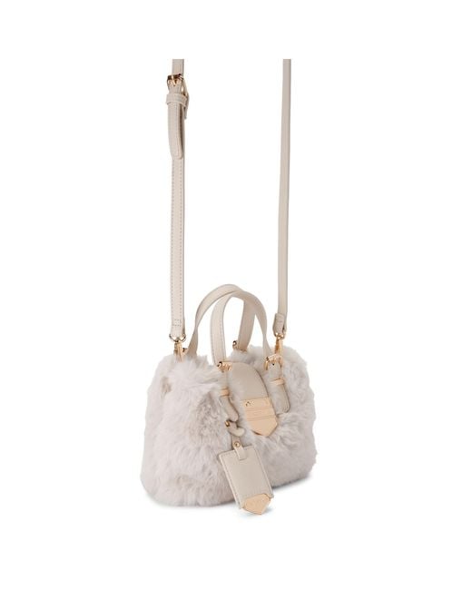 Carvela Kurt Geiger Natural Maria Micro Fur Bag