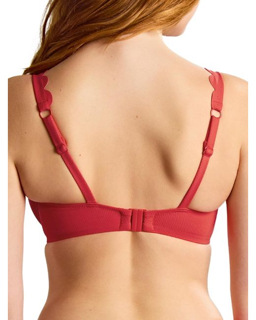 Panache Red Spirit Lauren Plunge Bikini Top