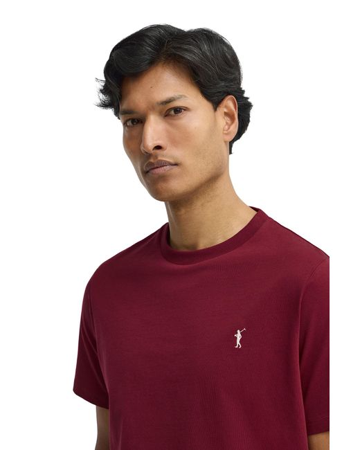 POLO CLUB Red Short Sleeve Crew Neck T-Shirt for men
