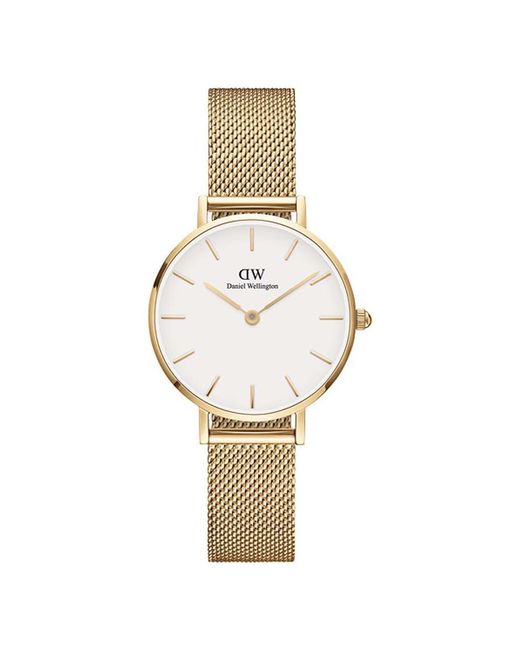 Daniel Wellington Metallic Dw00100350 Ladies Petite Evergold 28Mm Watch
