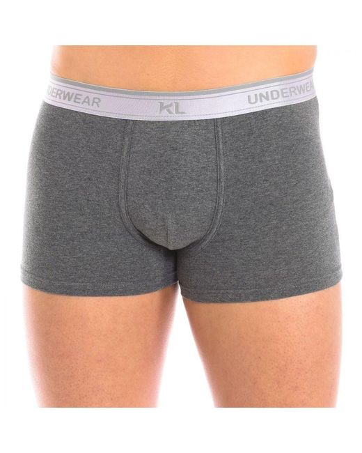 Kisses&Love Gray Pack-2 Breathable Fabric Boxers With Anatomical Front Kl2016 for men