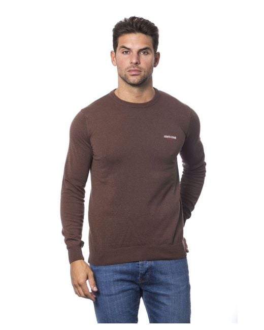 Roberto Cavalli Purple Sport Marrone Sweater for men