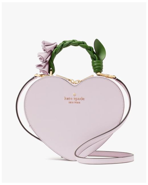 Kate Spade Pink Love Shack Flora 3D Heart Crossbody