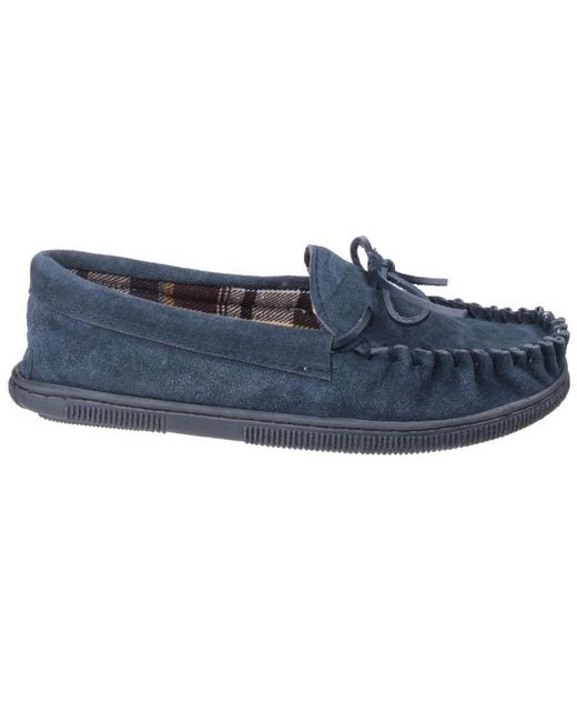 Cotswold Blue Suede Alberta Slipper Slippers for men