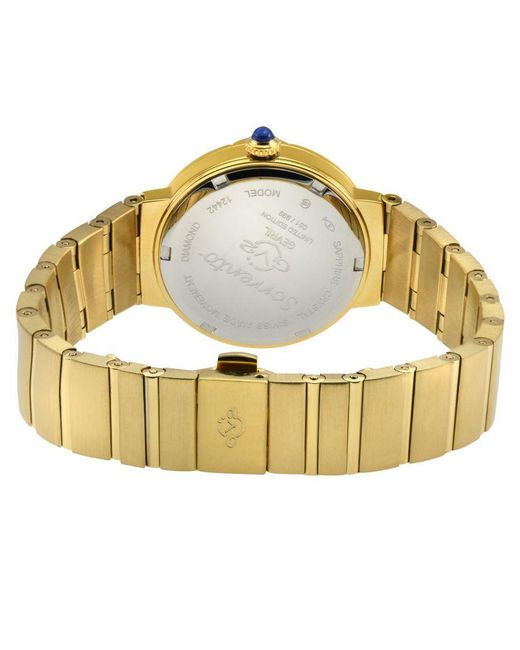 Gv2 Metallic Sorrento Diamond Swiss Quartz Mop Dial, Watch