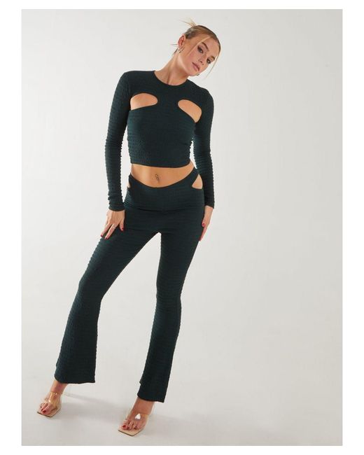 Pink Vanilla Black Popcorn Cut Out Flares