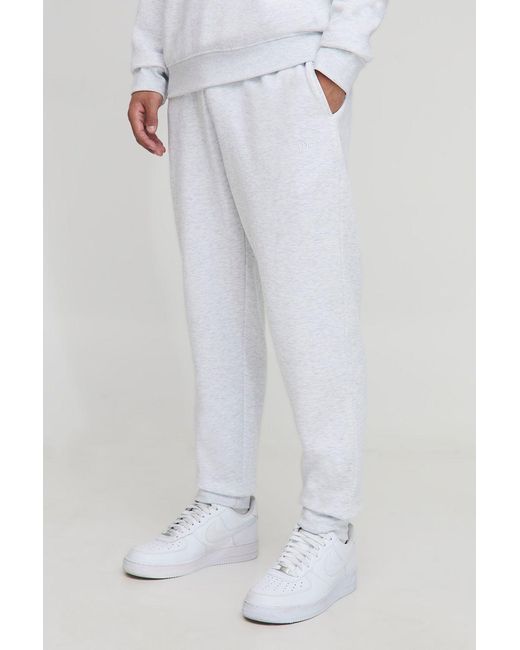 BoohooMAN White Basic Regular Fit Jogger for men