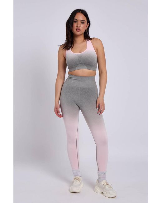Urban Bliss Gray Ombre Sports Bra