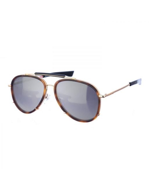 DSquared² Blue D20010S Acetate And Metal Aviator Style Sunglasses for men