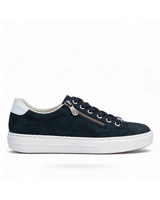 Rieker Blue Enya Court Trainers
