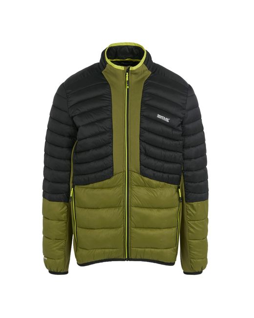 Regatta Green Leedre Colour Block Hybrid Jacket (Nephrite/