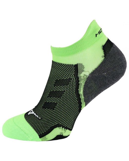 Mizuno Green Drylite Race Low Running Socks for men