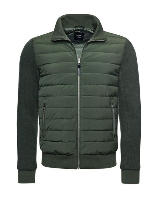 Superdry Green Studios Padded Knit Mix Jacket for men