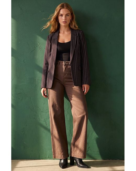 Roman Green Mini Pinstripe Jacket