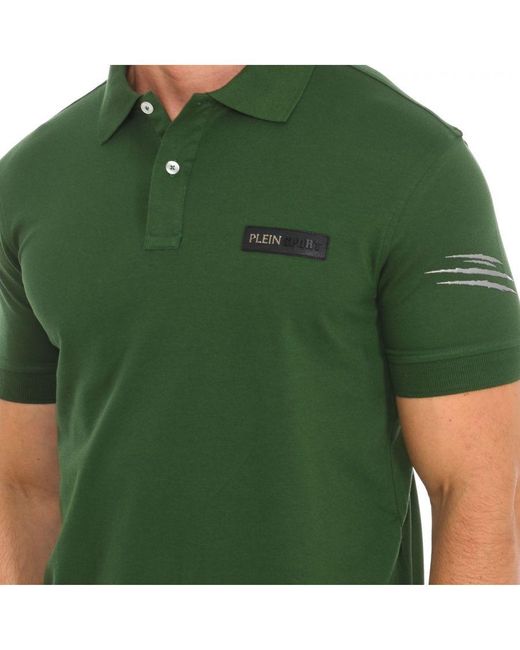 Philipp Plein Green Pips507 Short-Sleeved Polo Shirt for men