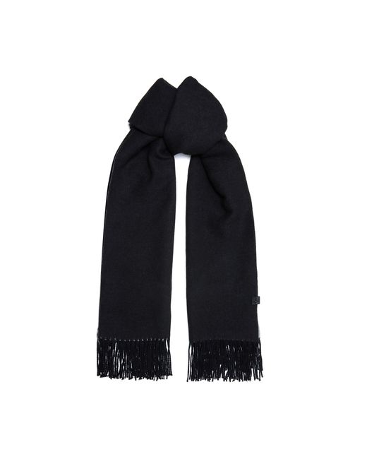 Dune Blue Leslie Colour-Block Fringed Scarf