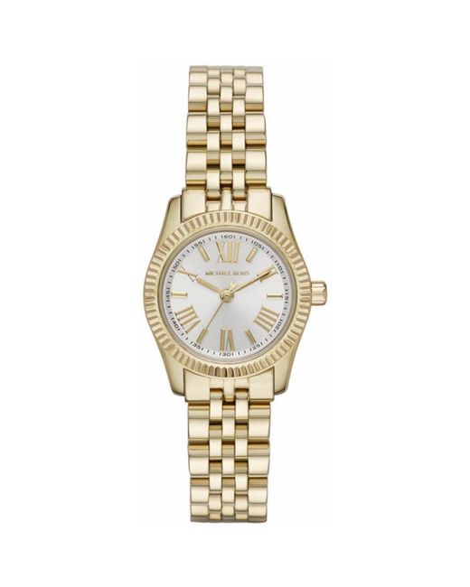 Michael Kors Metallic Mk3229 Ladies Petite Lexington Watch Plated