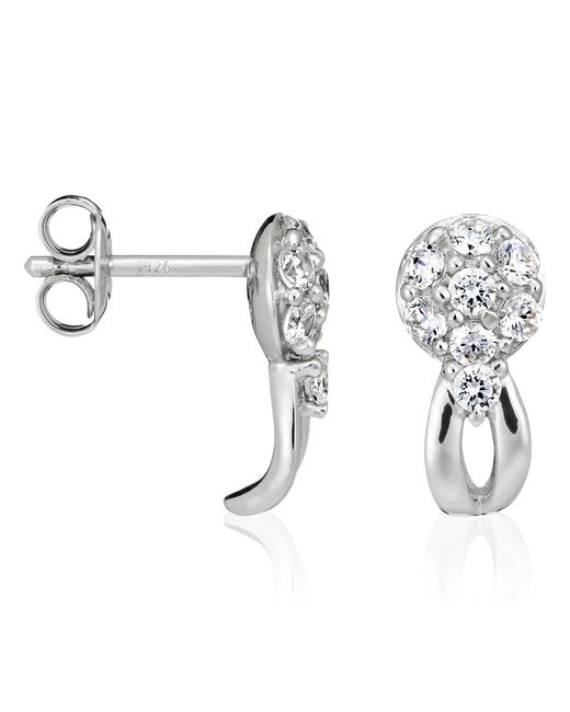 Orphelia Metallic 925 Sterling Stud Earrings