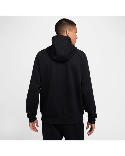 Nike Black Primary Fleece Dri-Fit Uv Full-Zip Performance Hoodie for men