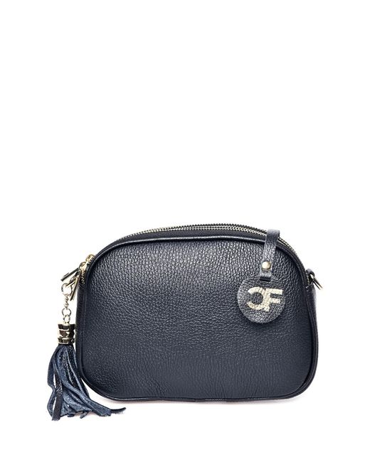 Carla Ferreri Blue Rindsledertasche