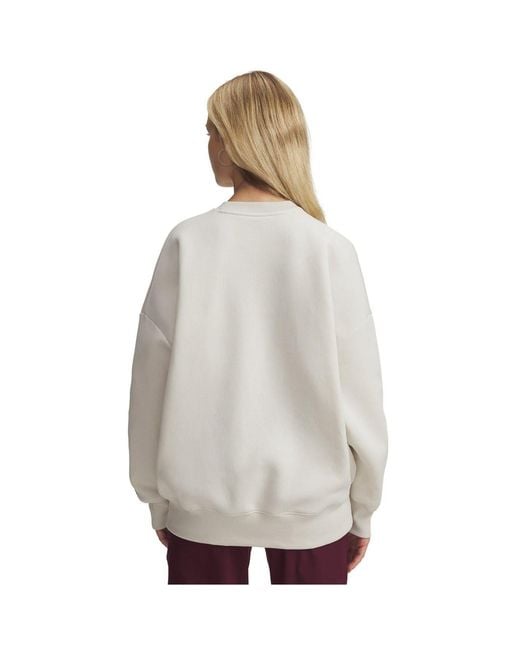 Under Armour Gray Rival Fleece Crew Sweatshirt