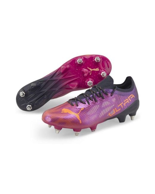PUMA Purple Ultra 1.4 Mxsg Football Boots Soccer Shoes