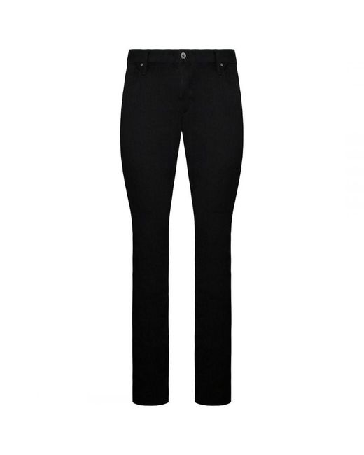 Armani Black Emporio J08 Slim Fit Low Waist Tight Leg Jeans for men
