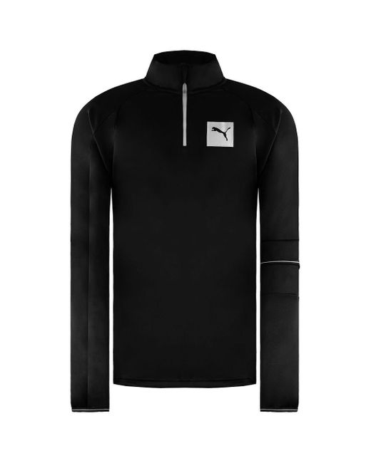 PUMA Tech Zwarte Sweater in het Black voor heren