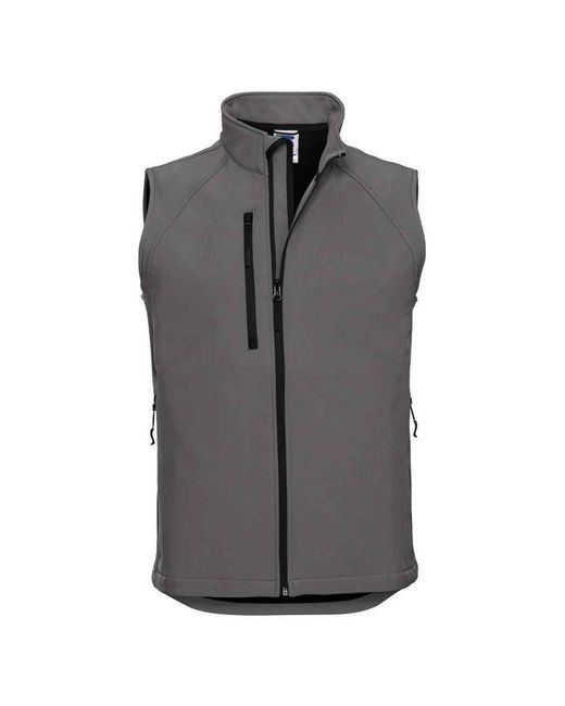 Russell Gray Softshell Gilet (Titanium) for men