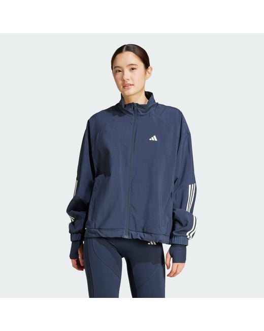 Adidas Originals Blue Hyperglam Oversized Windbreaker