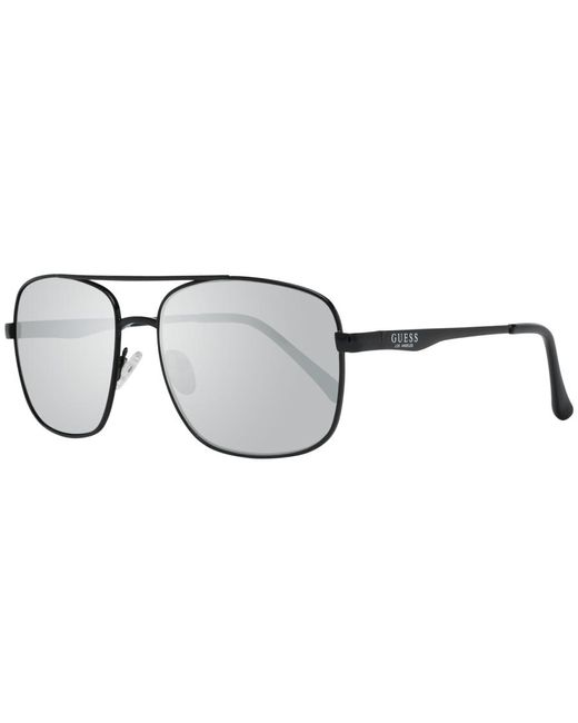 Guess Black Sunglasses Gf0211 01C Mirrored Metal (Archived) for men