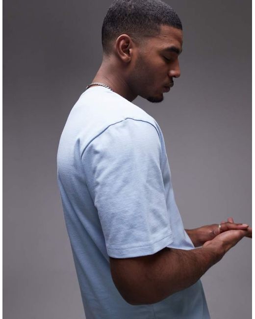 Topman Gray Relaxed Fit T-Shirt for men