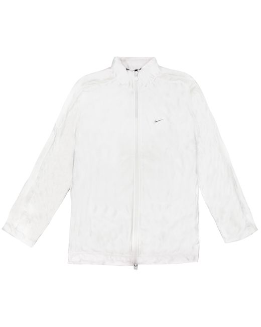 Nike White Vintage Satin Bomber Jacket Textile for men