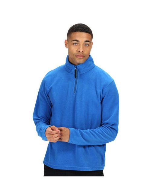Regatta Blue Micro Zip Neck Fleece Top for men