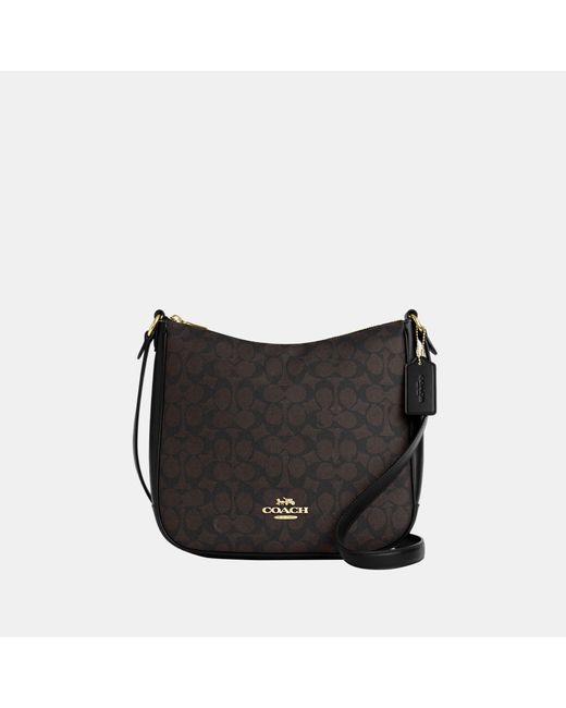 COACH Black Ellie File Bag