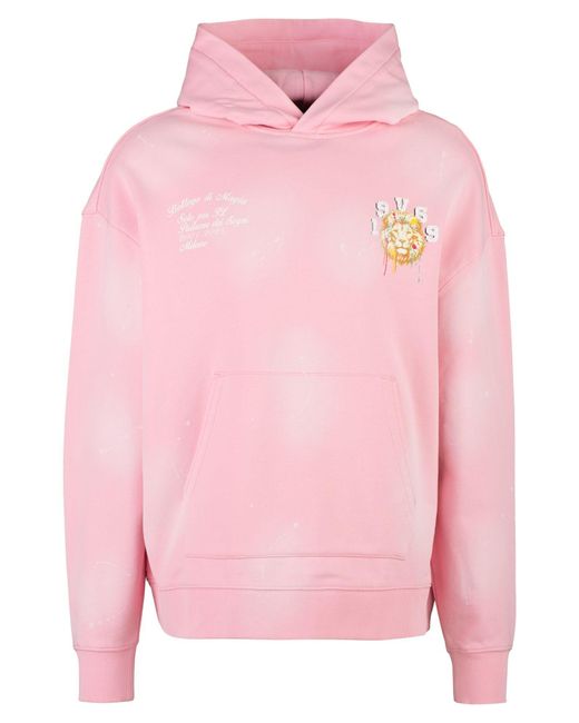 19V69 Italia by Versace Kapuzenpullover Quentino Lion in Pink für Herren