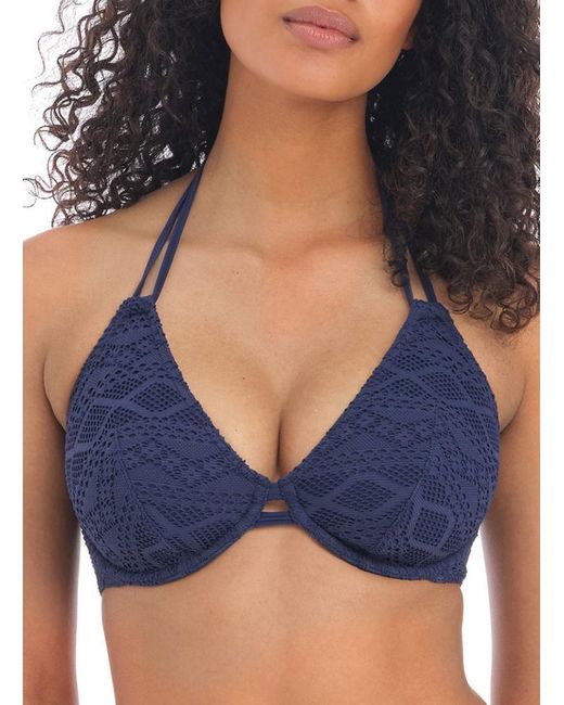 Freya Blue Sundance Halterneck Bikini Top